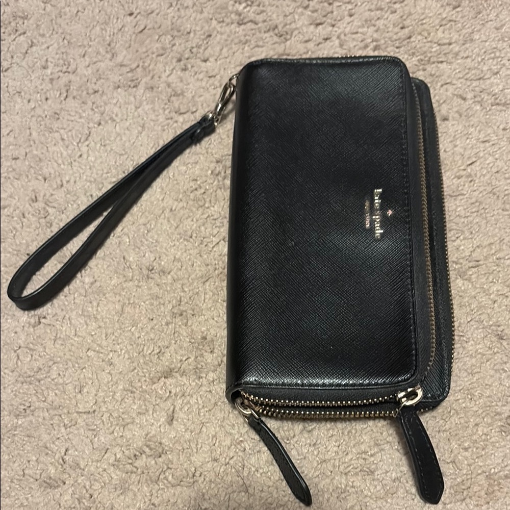Kate Spade Black Wristlet Wallet